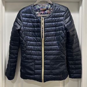 Lilly Pulitzer reversible down jacket with pockets